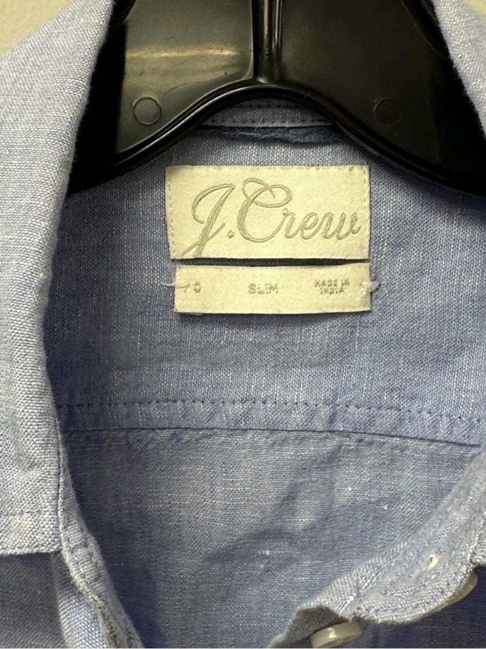 J. Crew French Blue Baird McNutt Irish Linen Button-Down Shirt - Picture 4 of 6